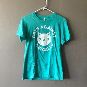 Bella+Canvas Cats Against Catcalls T-shirt Small